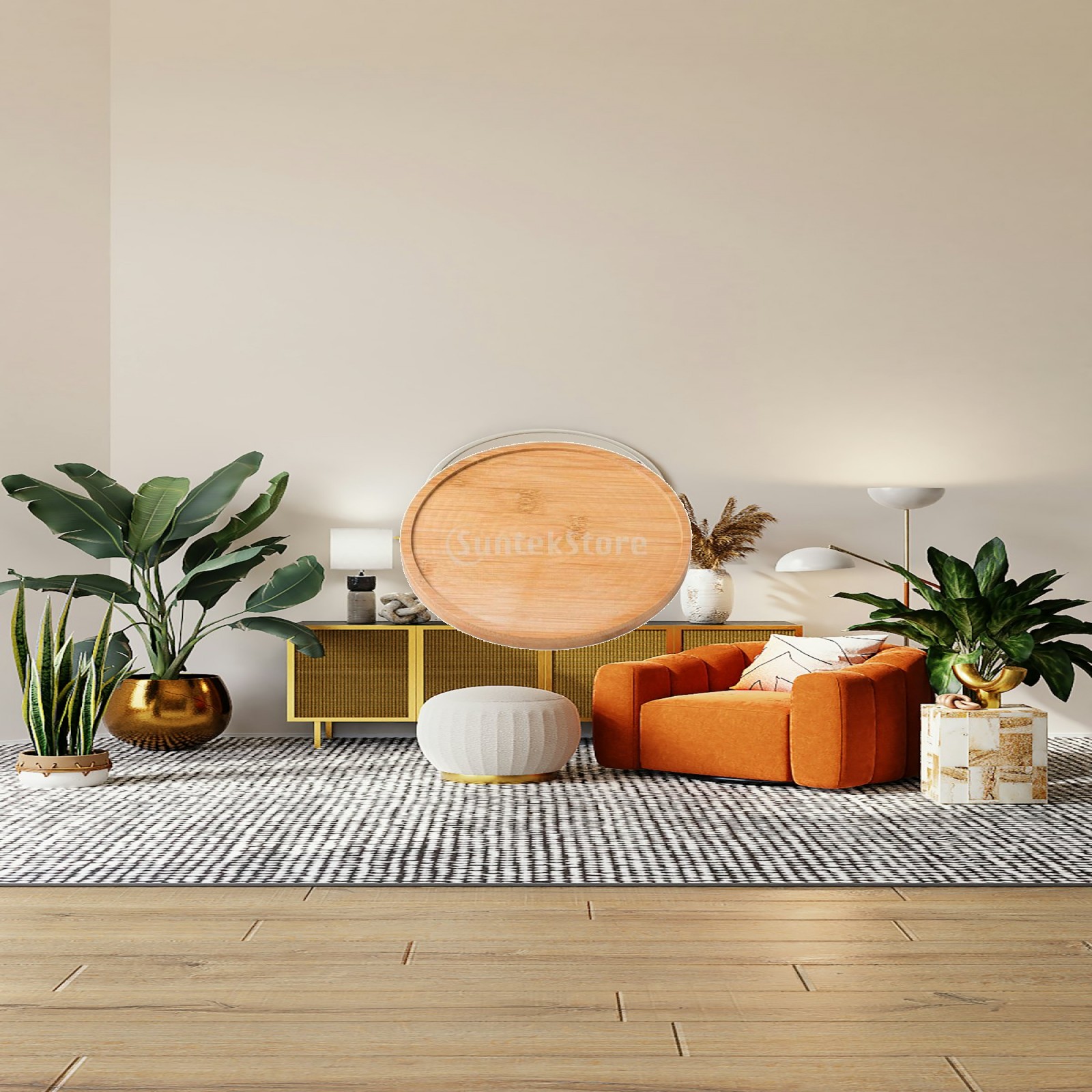 Drip Tray Saucer - Endüstriyel Tepsi Bambu Bitki Altlığı Damlama