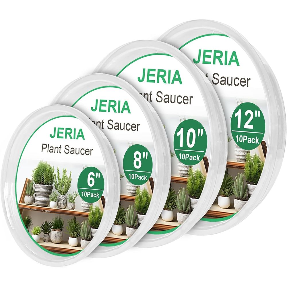 Drip Tray Saucer - 40'lı Şeffaf Bitki Altlıkları - İç