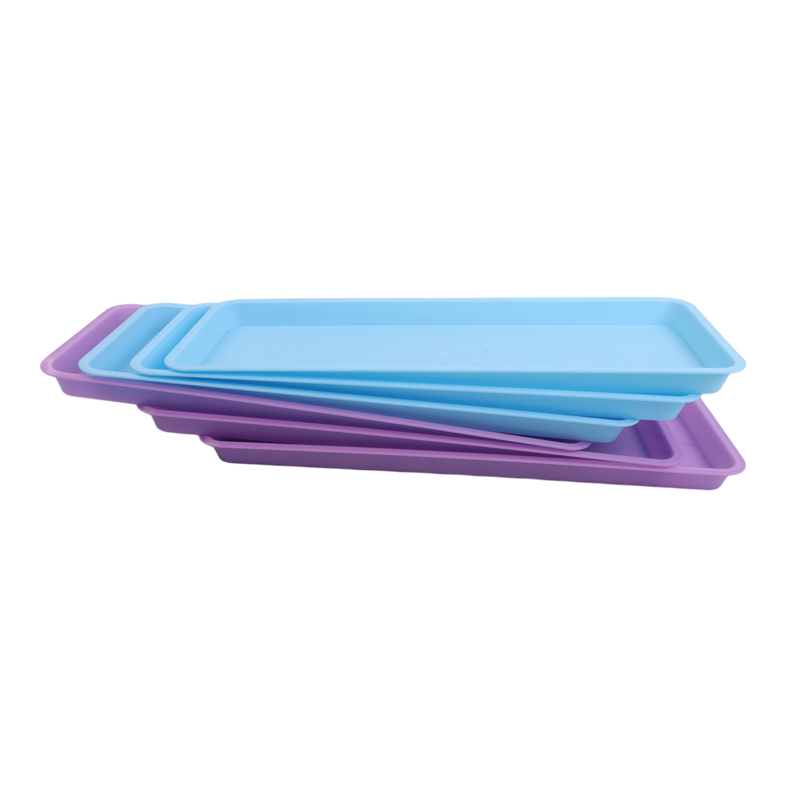 Drip Tray Saucer - 6 Parça Dikdörtgen Plastik Saksı Altlıkları,