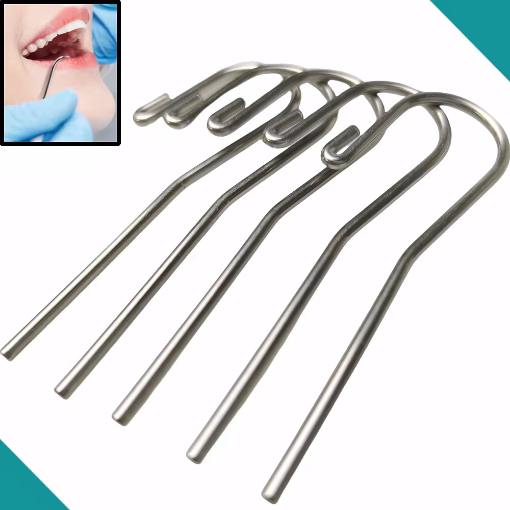 Root Hook Tool - 5 adet/paket Paslanmaz Çelik Diş Dudak