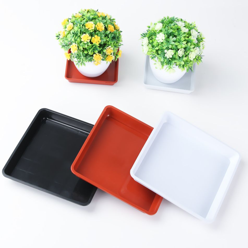 Drip Tray Saucer - Kare şekli plastik tabaklar kapalı açık