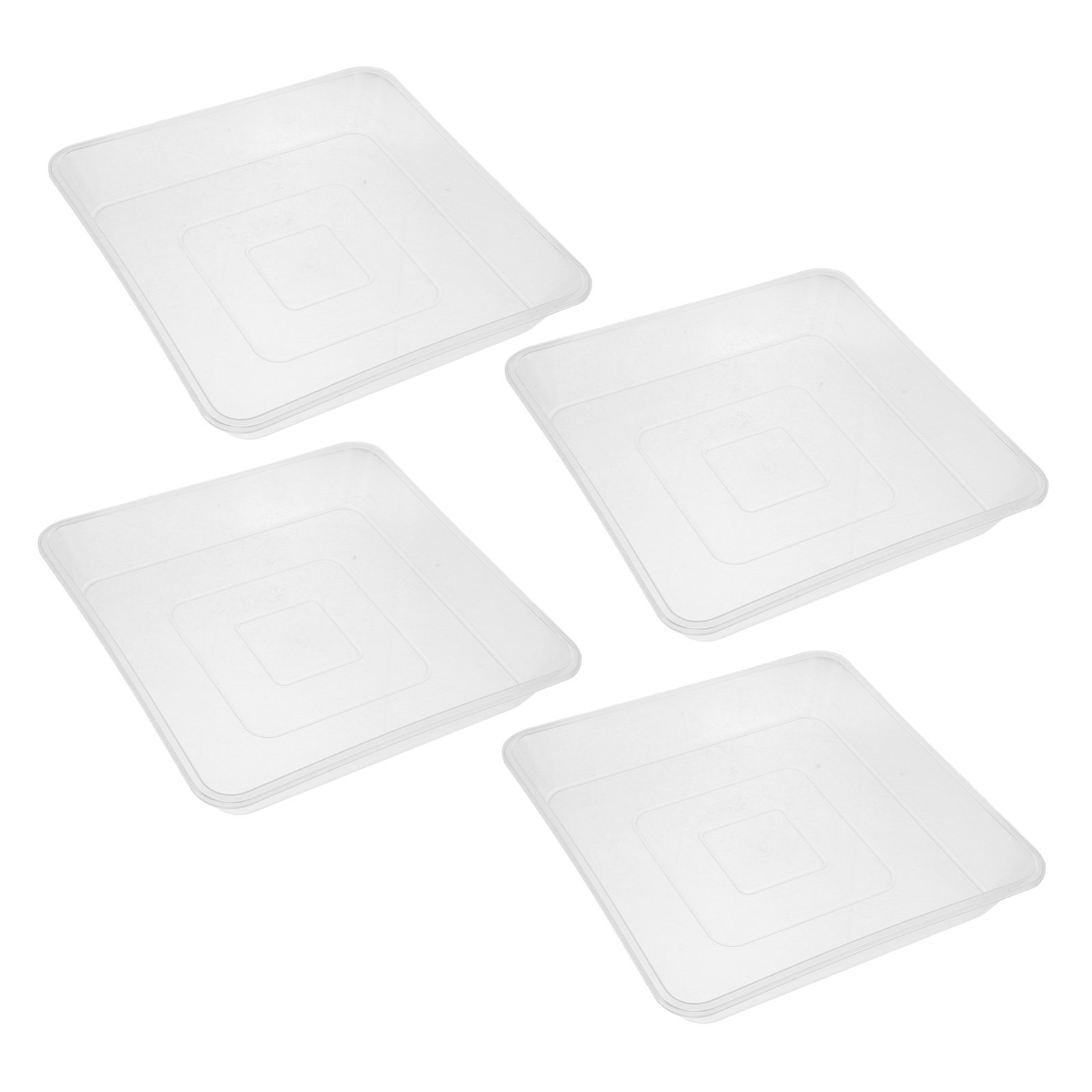 4 Adet Kare Şeffaf Bitki Tepsi - Drip Tray Saucer incelemesi ve fiyatı