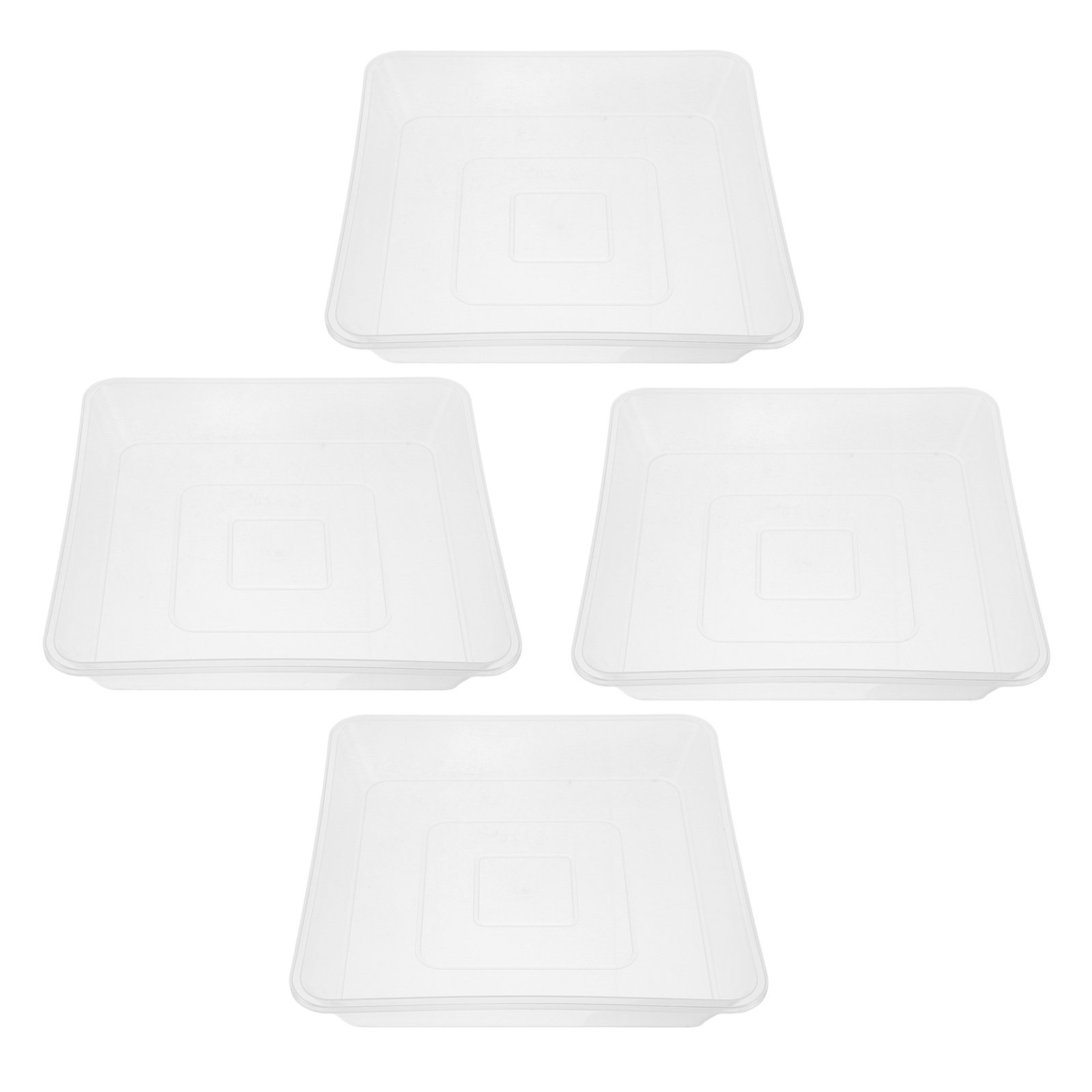 4 Adet Kare Şeffaf Bitki Tepsi - Drip Tray Saucer incelemesi ve fiyatı