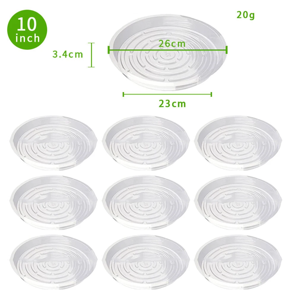 10/24 adet Plastik Bitki Tabağ - Drip Tray Saucer incelemesi ve fiyatı